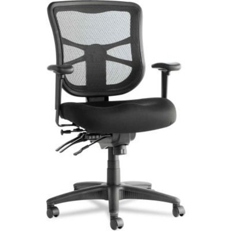 ALERA Alera® Multifunction Mesh Chair - Fabric - Mid Back - Black - Elusion Series ALEEL42ME10B